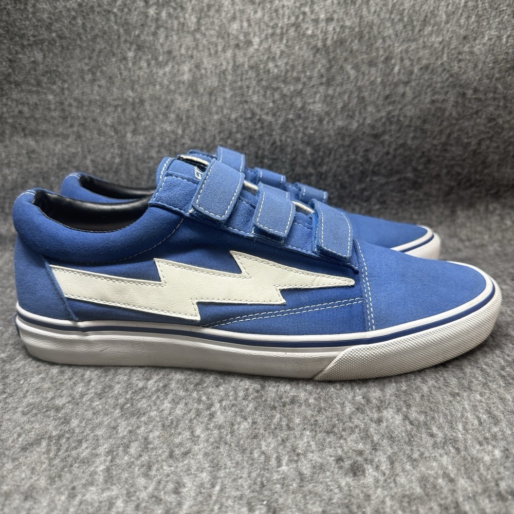 Revenge X Storm Low Top Lace Up Men's Sneakers Blue/White Solid Casual